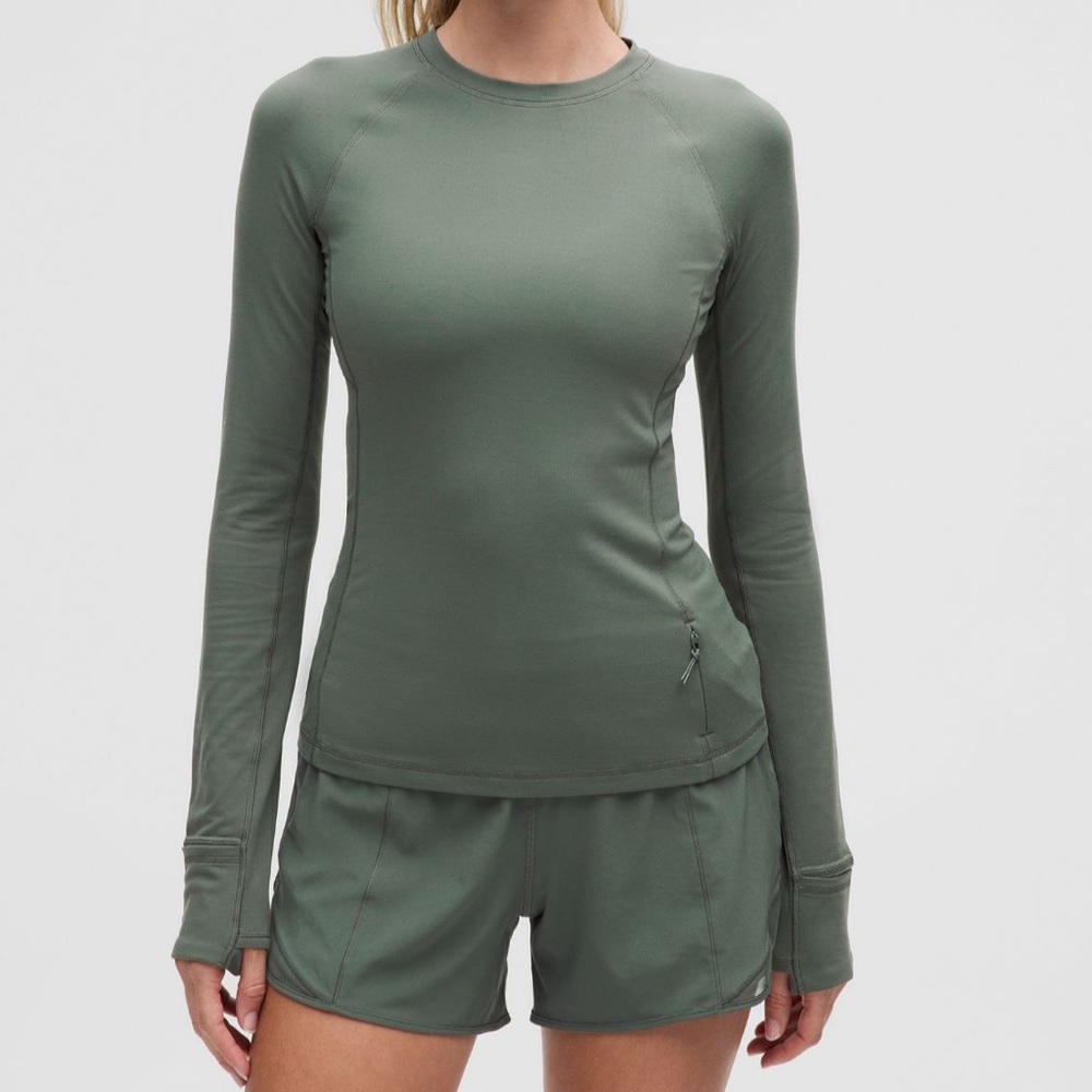 Women's Green Long Sleeve Top